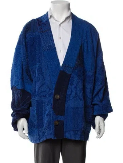 Pre-owned By Walid Patterned Jacket In Blue
