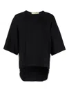 By Walid Raglan-sleeve Black T-shirt