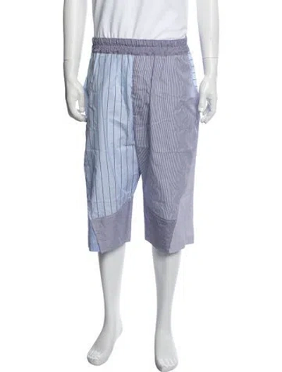 Pre-owned By Walid Striped Shorts In Blue/white