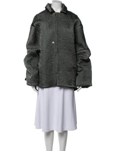 Pre-owned By Walid Wool Coat In Green