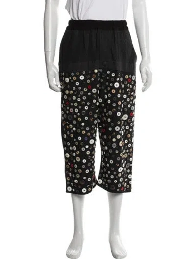 Pre-owned By Walid Wool Graphic Print Lounge Bottoms In Multi