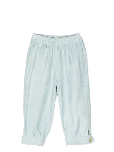 By Walid Kids' Button-fastening Cuff Trousers In Blue