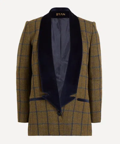 Byan Women's Fritz Check Wool Coat In Multi