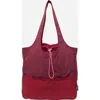 Bybba The Balos Tote Bag In Cranberry