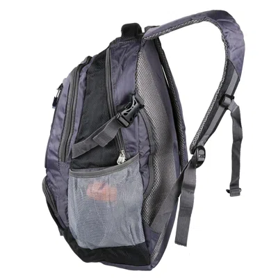 Bybeej Unisex School Backpack Casual Travel Shoulder Bag W/ Adjustable Straps Dual-water Bottle Pouch Multi In Blue