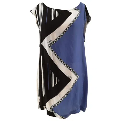 Pre-owned Byblos 1990s Multicoloured Women's Dress Size Large Vintage Fashion In Black