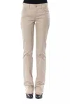 Byblos Cotton Women Women's Pant In Beige