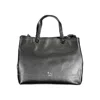 Byblos Black Polyethylene Women Handbag In Black