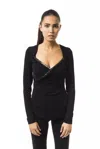 Byblos Open Collar Long Sleeve Tops & T-shirt