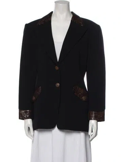 Pre-owned Byblos Blazer In Black