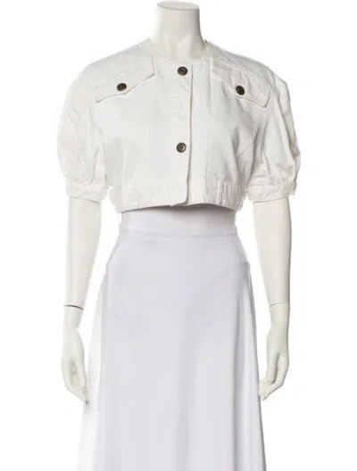 Pre-owned Byblos Bolero In White