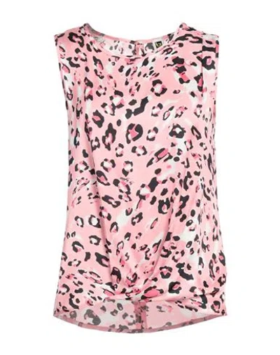 Byblos By  Woman Top Pink Size 4 Viscose, Silk