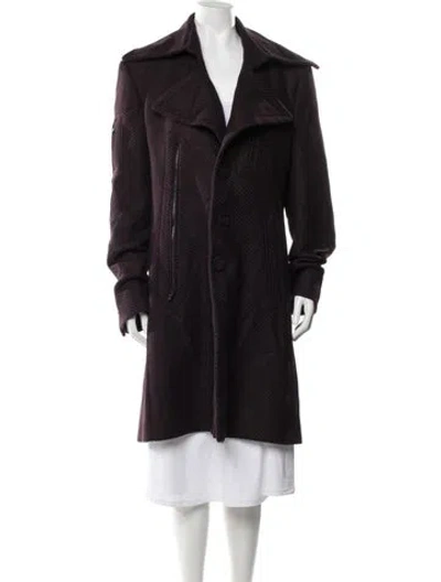 Pre-owned Byblos Coat In Burgundy
