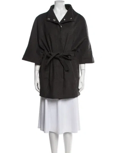 Pre-owned Byblos Coat In Grey