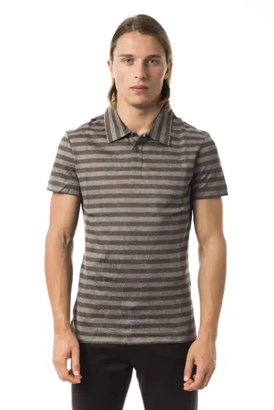 Byblos Cotton Men Polo Men's Shirt In Brown