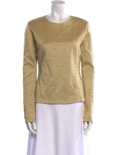 Pre-owned Byblos Crew Neck Long Sleeve Sweatshirt In Neutral