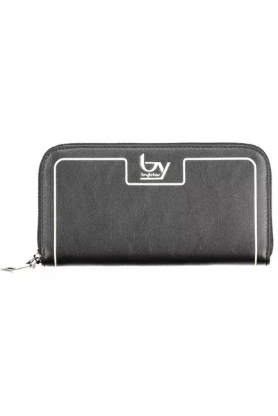 Byblos Elegant Five-compartment Zip Wallet In Black