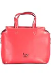 BYBLOS ELEGANT RED SATCHEL WITH CONTRASTING DETAILS