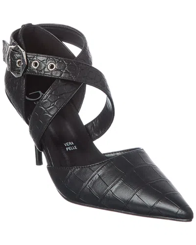 Byblos Embossed Sandal In Black