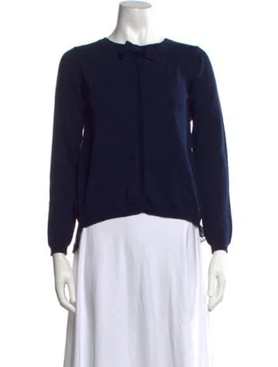 Pre-owned Byblos Kids Knit Cardigan W/tags In Blue