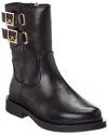 Byblos Leather Boot In Black