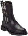 Byblos Leather Boot In Black