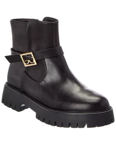 Byblos Leather Boot In Black