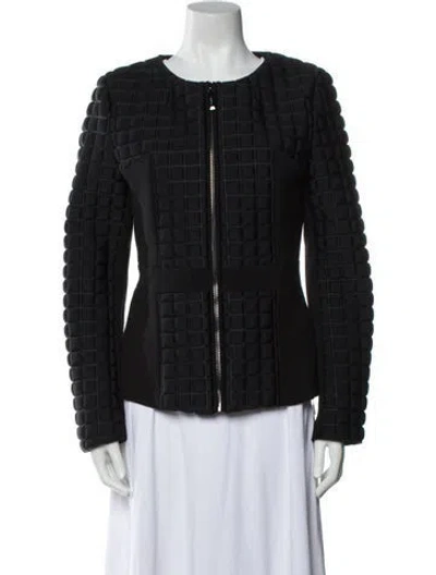 Pre-owned Byblos Leather Jacket In Black