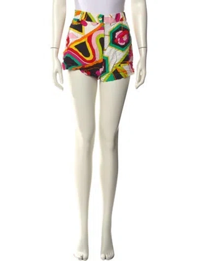 Pre-owned Byblos Linen Mini Shorts In Neutral