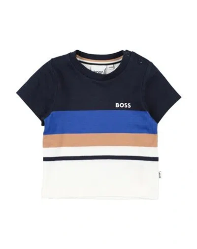 Byblos Babies'  Newborn Boy T-shirt Midnight Blue Size 3 Cotton, Elastane
