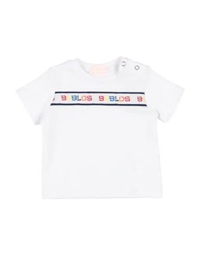 Byblos Babies'  Newborn Boy T-shirt White Size 1 Cotton, Elastane