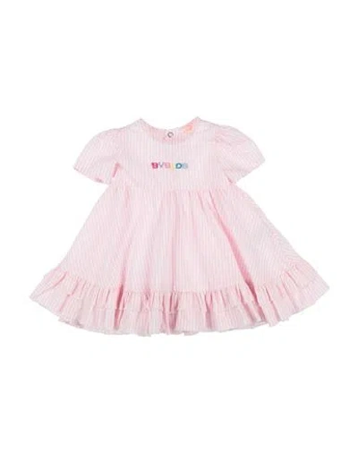 Byblos Newborn Girl Baby Dress Pink Size 1 Cotton