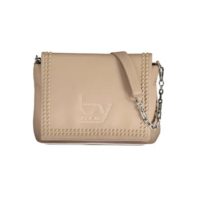 Byblos Polyurethane Women's Shoulder Women's Bag In Beige