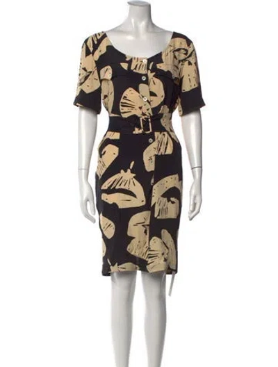 Pre-owned Byblos Printed Knee-length Dress
