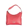 Byblos Red Polyethylene Handbag In Red