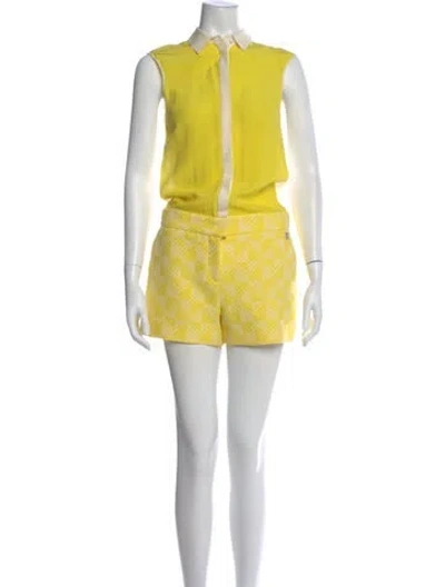 Pre-owned Byblos Romper In Yellow