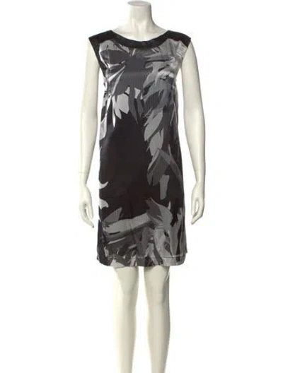 Pre-owned Byblos Silk Mini Dress In Black