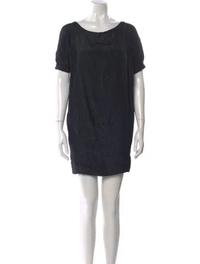Pre-owned Byblos Silk Mini Dress In Black
