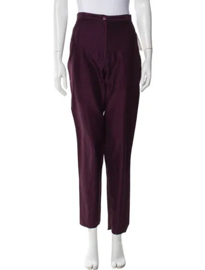 Pre-owned Byblos Skinny Leg Pants In Purple