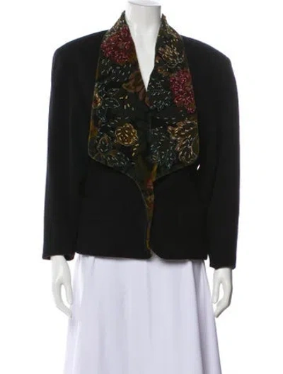 Pre-owned Byblos Vintage 1980's Evening Jacket In Black