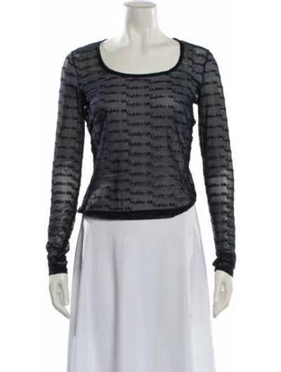 Pre-owned Byblos Vintage 1990's Top In Black