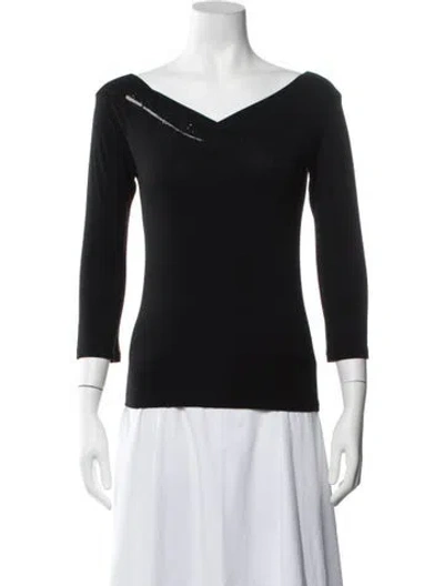 Pre-owned Byblos Vintage 2000's Top In Black
