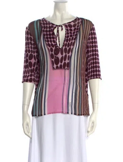 Pre-owned Byblos Vintage 2005 Blouse In Multi