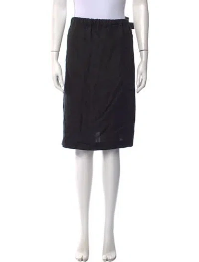 Pre-owned Byblos Vintage Knee-length Skirt In Black