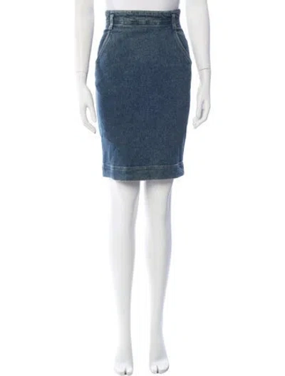 Pre-owned Byblos Vintage Knee-length Skirt In Blue