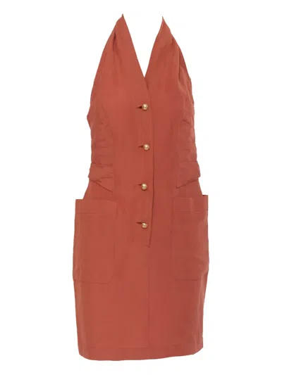 Pre-owned Byblos Vintage Linen Dress