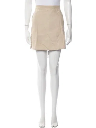 Pre-owned Byblos Vintage Mini Skirt In Neutrals