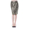 Byblos Gold Viscose Women Skirt In Black