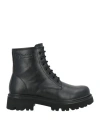Byblos Woman Ankle Boots Black Size 8 Textile Fibers In Black