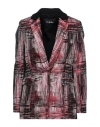 Byblos Woman Blazer Red Size 4 Polyester, Viscose, Elastane In Red